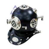 Vintage Mark V Decorative Diving Helmet for Home – Black Antique Finish